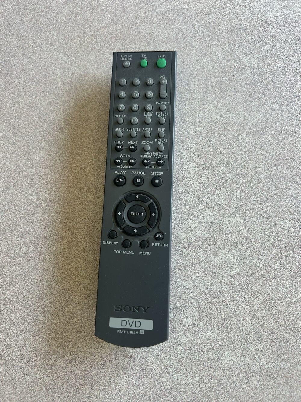 Sony RMT-D165A DVD Remote Control - Excellent